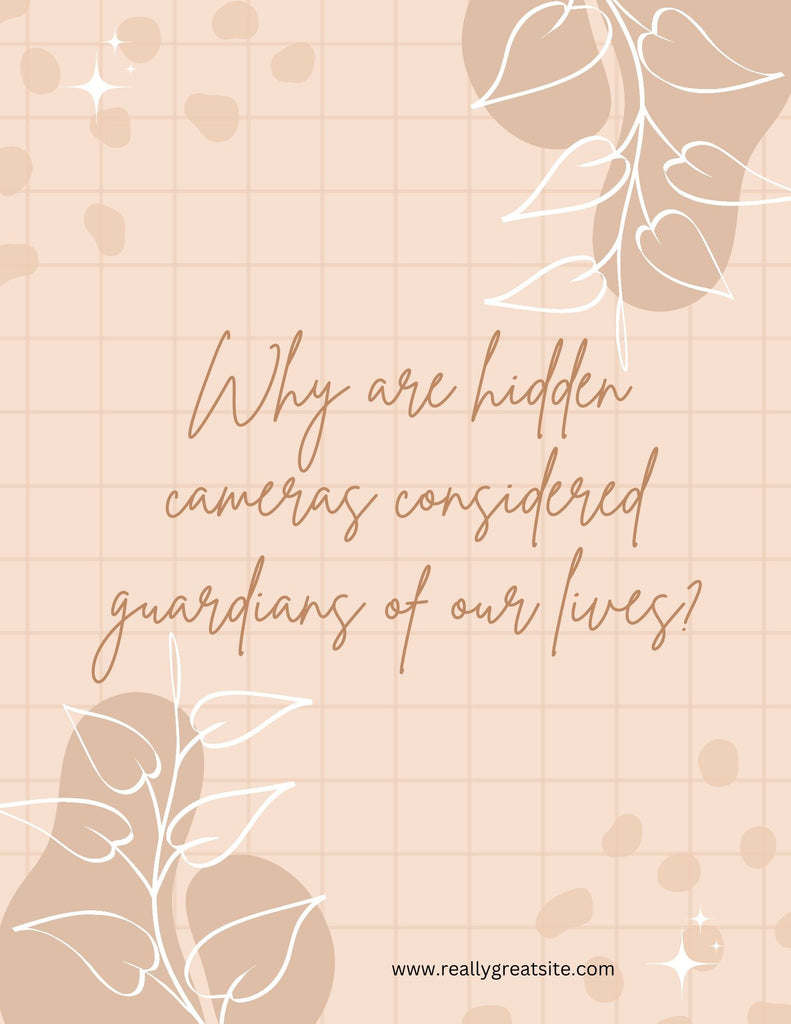 Why are hidden cameras considered guardians of our lives?