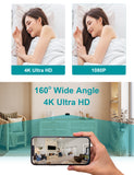 CAMDUCK C508 4MP HD 140°Wide Angle Hidden Cameras Wireless Outlet Charger Spy Camera For Home Monitor