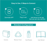 CAMDUCK C508 4MP HD 140°Wide Angle Hidden Cameras Wireless Outlet Charger Spy Camera For Home Monitor