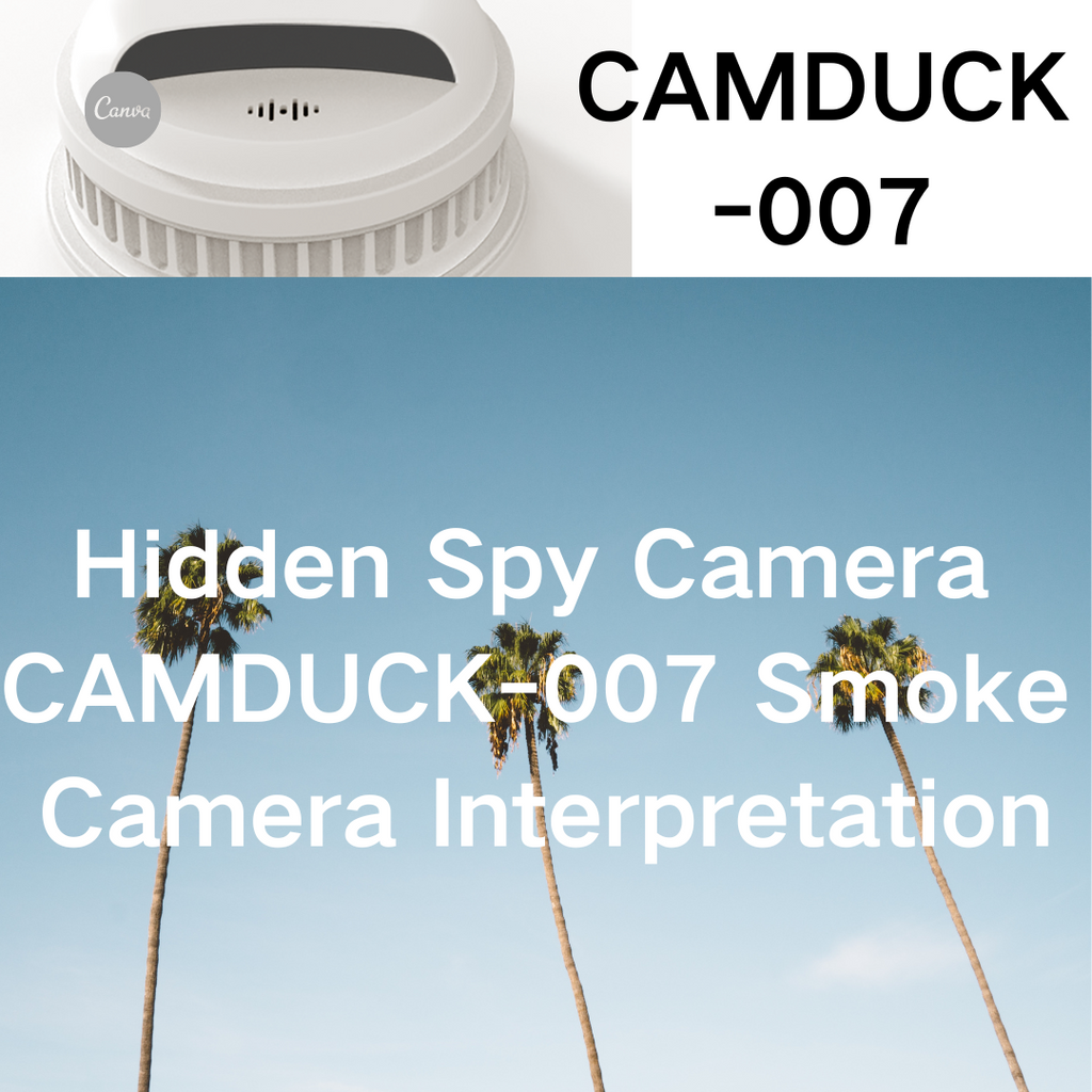 Hidden Spy Camera CAMDUCK-007 Smoke Camera Explained