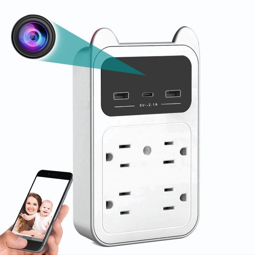 Outlet Plug Camera CAMDUCK Camera Outlet HD 4MP Camera Wireless Camera Surveillance Secur
