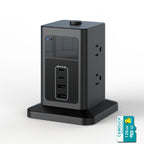 CAMDUCK X7 4K HD Vertical Socket Hidden Cameras 160° Wide Angle Spy Camera With Night Vision For Home Monitor Nanny Camera