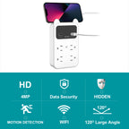 CAMDUCK Camera Outlet HD 4MP Camera Wireless Camera Surveillance Security Camera for Home/Office/Indoor/Pet