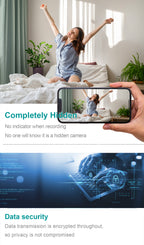 CAMDUCK C508 4MP HD 160°Wide Angle Hidden Cameras Wireless Outlet Charger Spy Camera For Home Monitor