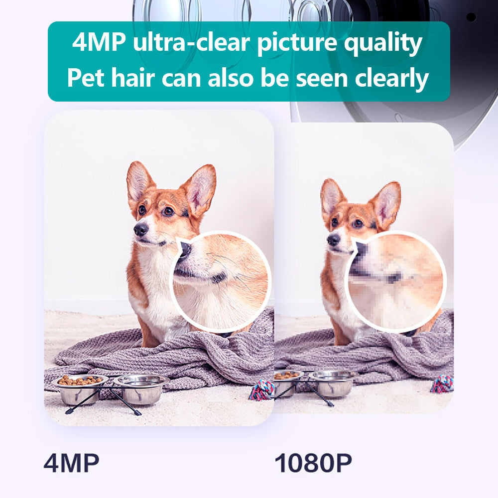 CAMDUCK 007 4MP HD 𝟥𝟨𝟢°𝗁𝗈𝗋𝗂𝗓𝗈𝗇𝗍𝖺𝗅 𝗋𝗈𝗍𝖺𝗍𝗂𝗈𝗇 Smoke Detector Spy Camera Hidden Cameras For Home Monitor Suitable for ceilings