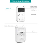 CAMDUCK Camera Outlet HD 4MP Camera Wireless Camera Surveillance Security Camera for Home/Office/Indoor/Pet