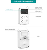 CAMDUCK Camera Outlet HD 4MP Camera Wireless Camera Surveillance Security Camera for Home/Office/Indoor/Pet