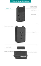 CAMDUCK Camera Outlet HD 4MP Camera Wireless Camera Surveillance Security Camera for Home/Office/Indoor/Pet