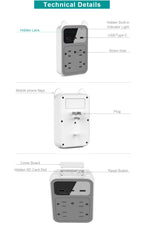 CAMDUCK Camera Outlet HD 4MP Camera Wireless Camera Surveillance Security Camera for Home/Office/Indoor/Pet