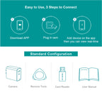 CAMDUCK C508 4MP HD 160°Wide Angle Hidden Cameras Wireless Outlet Charger Spy Camera For Home Monitor