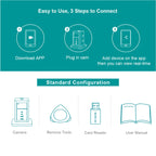 CAMDUCK X7 4K HD Vertical Socket Hidden Cameras 160° Wide Angle Spy Camera With Night Vision For Home Monitor Nanny Camera