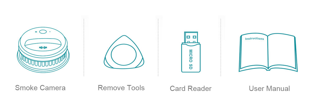 CAMDUCK 007 4MP HD 𝟥𝟨𝟢°𝗁𝗈𝗋𝗂𝗓𝗈𝗇𝗍𝖺𝗅 𝗋𝗈𝗍𝖺𝗍𝗂𝗈𝗇 Smoke Detector Spy Camera Hidden Cameras For Home Monitor Suitable for ceilings