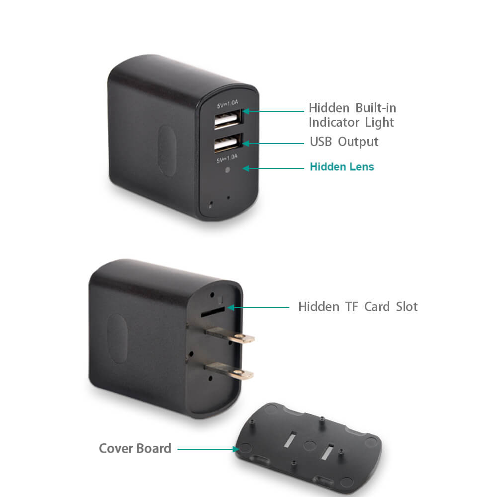 Wireless Charger Camera USB