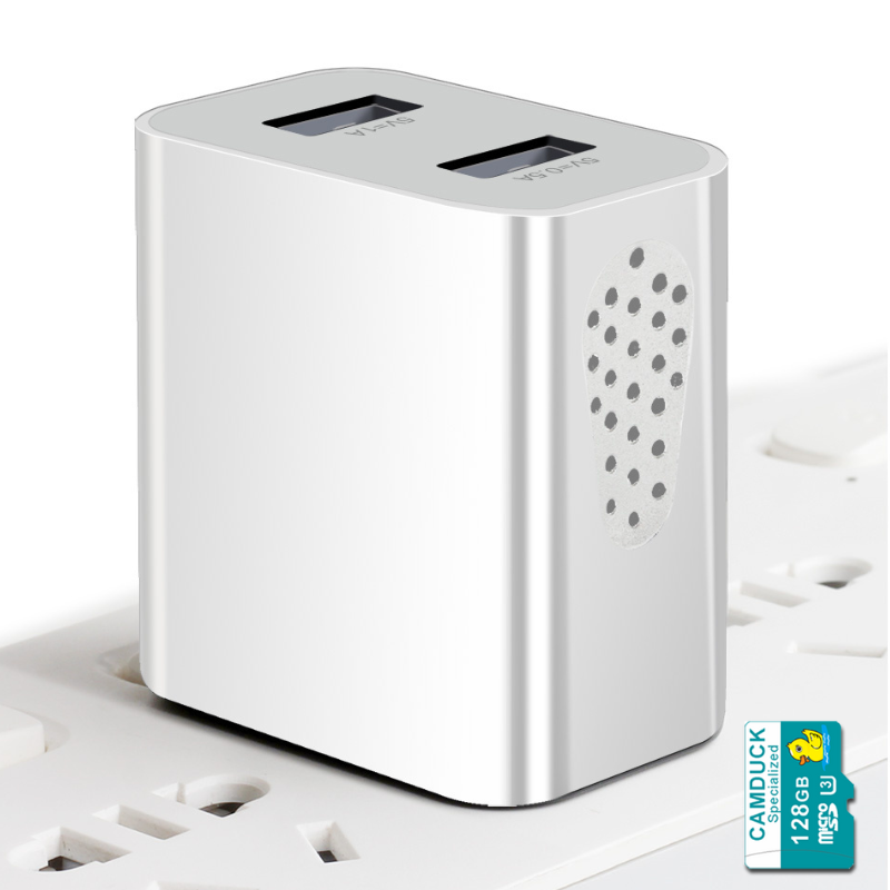 CAMDUCK-S 1080p Home Security Camera with USB Desk Charger