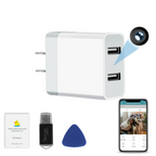 CAMDUCK Hidden Spy Cam- USB Charger Camera - HD 1080P Mini WiFi Security Camera - Small Micro Wireless Nanny Cam for Home Indoor Security